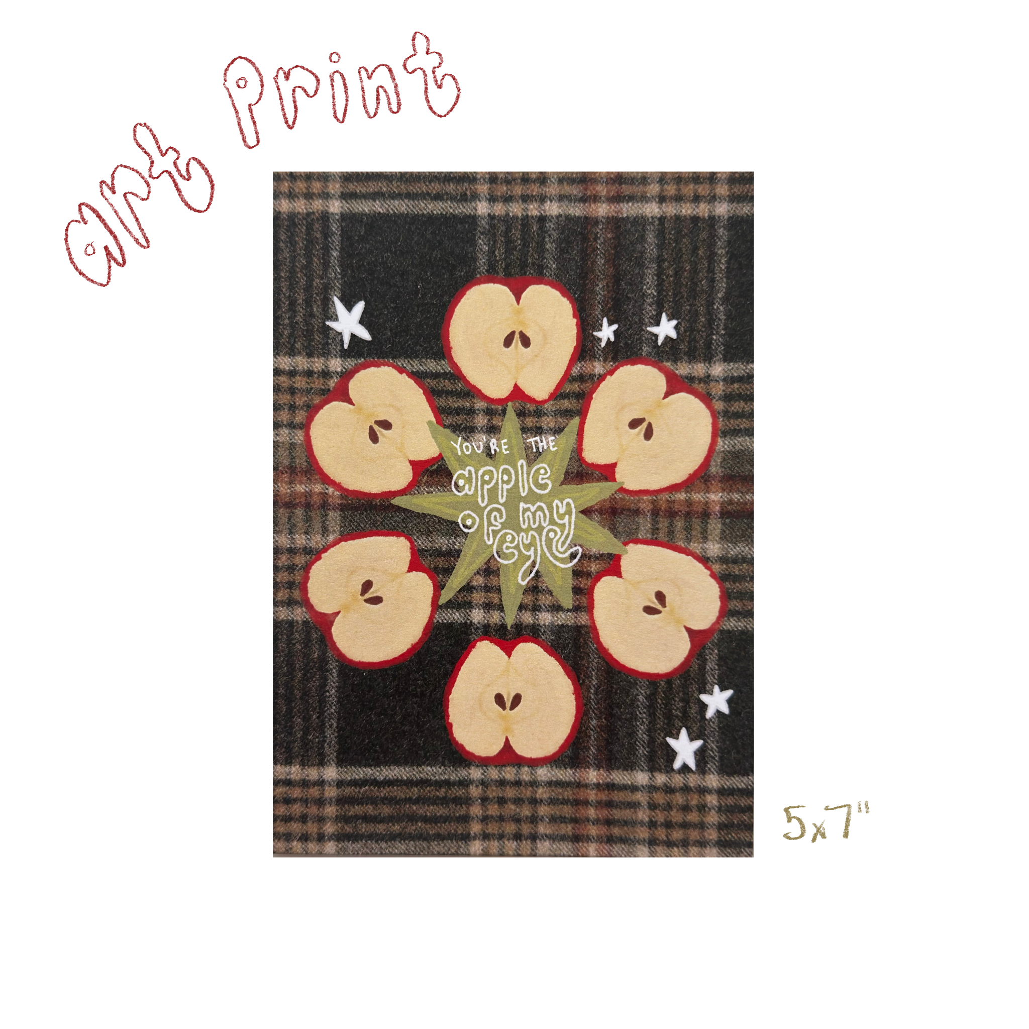 ‘Apple of my Eye’ Art Print-zoom-1