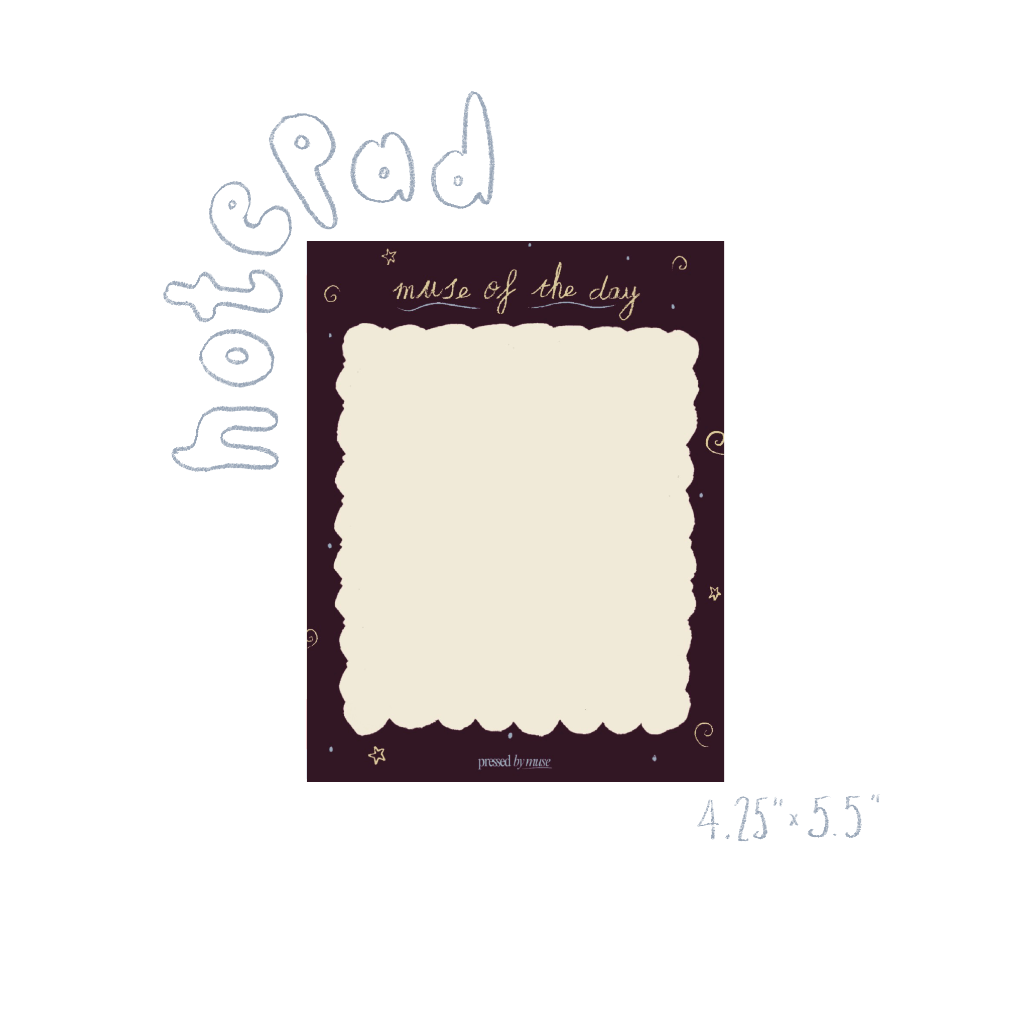 "Muse of the Day" Notepad