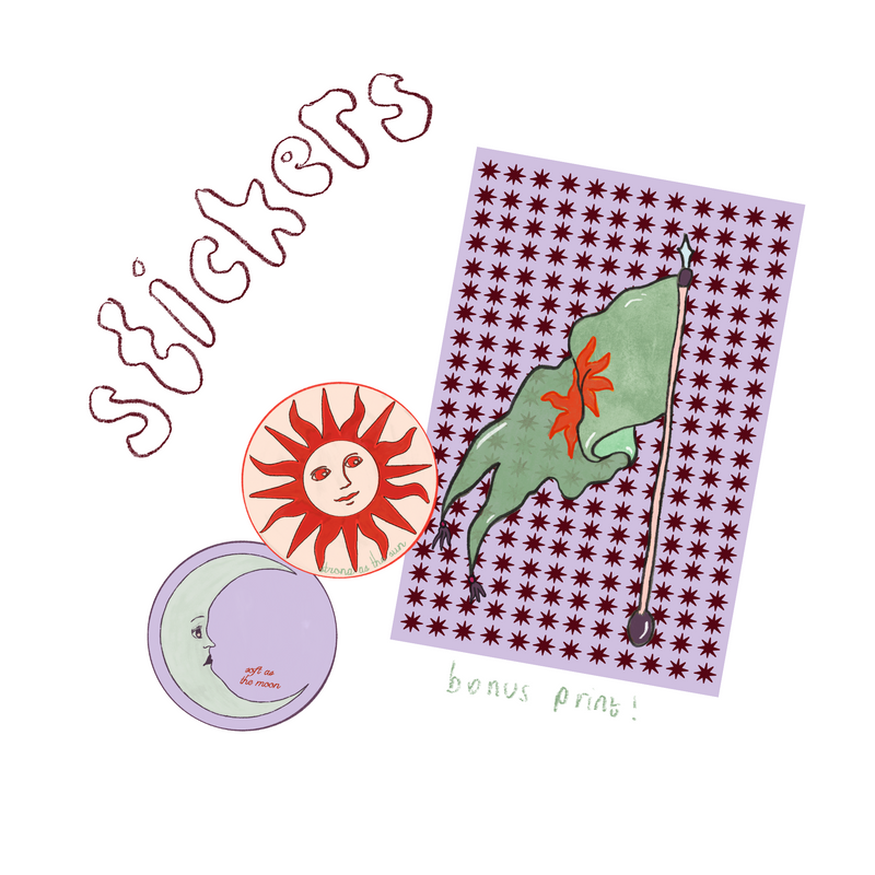 ‘July 26 Stickers’ & Mini Print-zoom-
